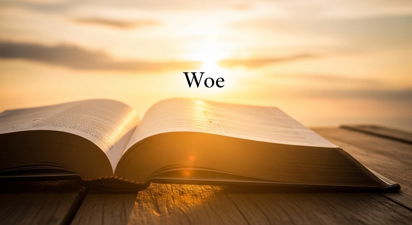 woe meaning in the bible
