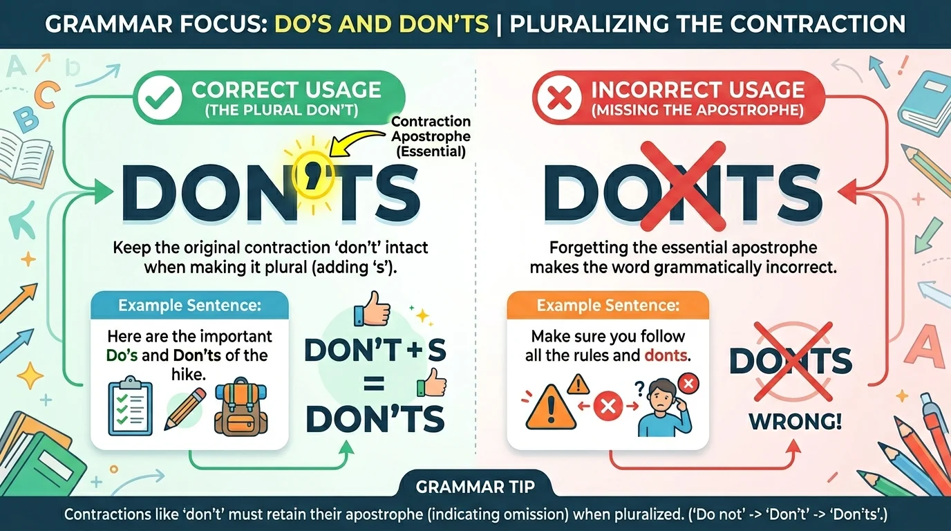 donts or don’ts