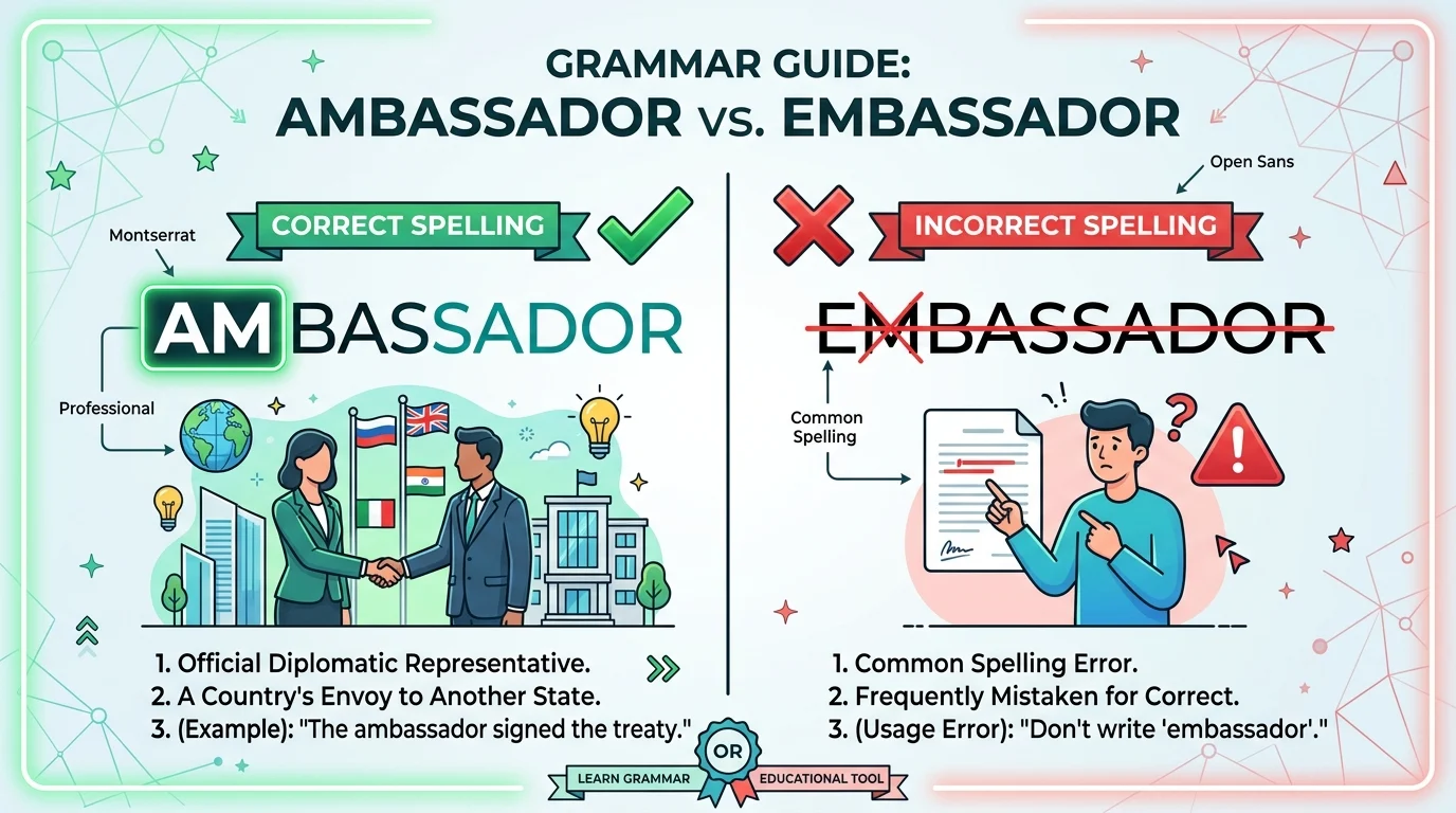 embassador vs ambassador