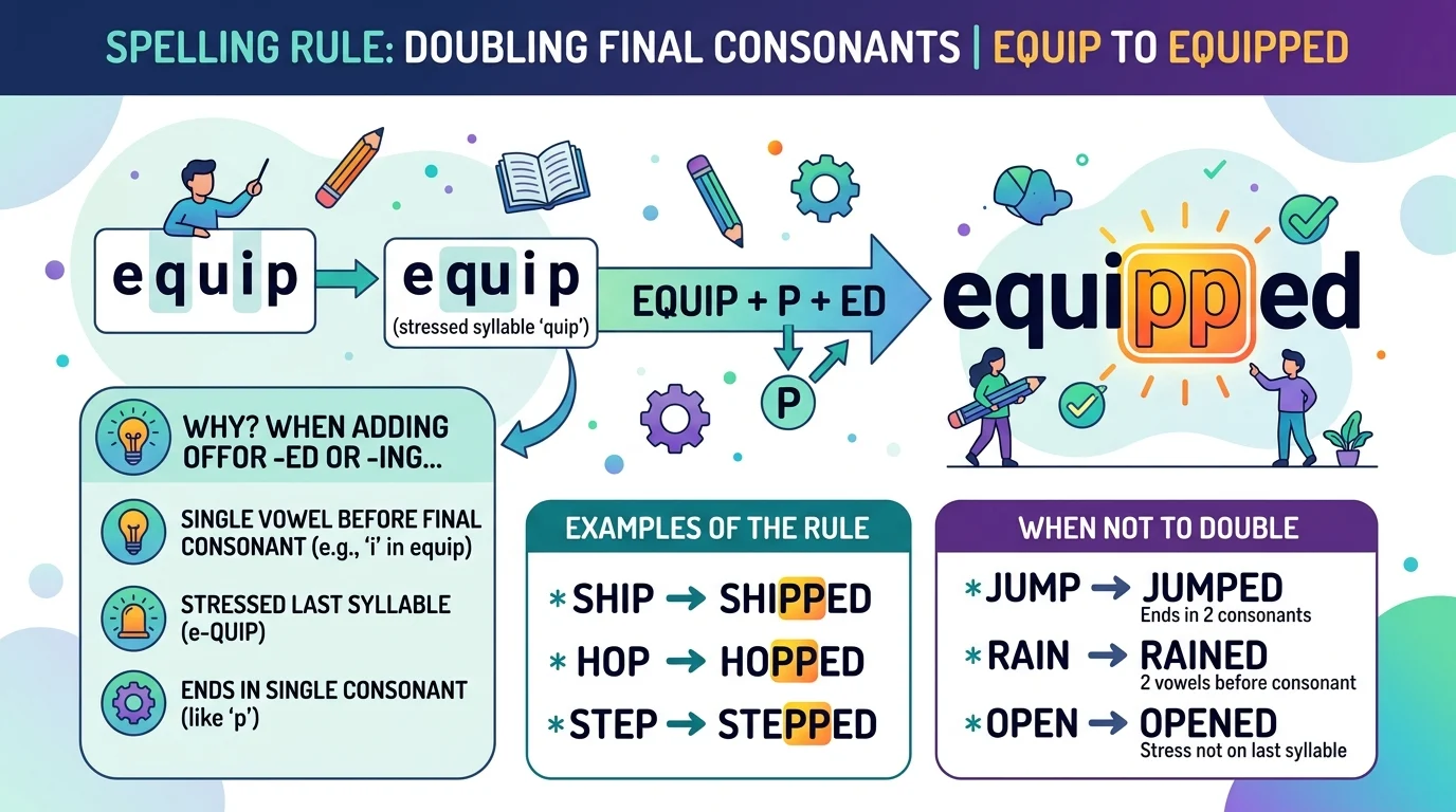 equipt vs equipped