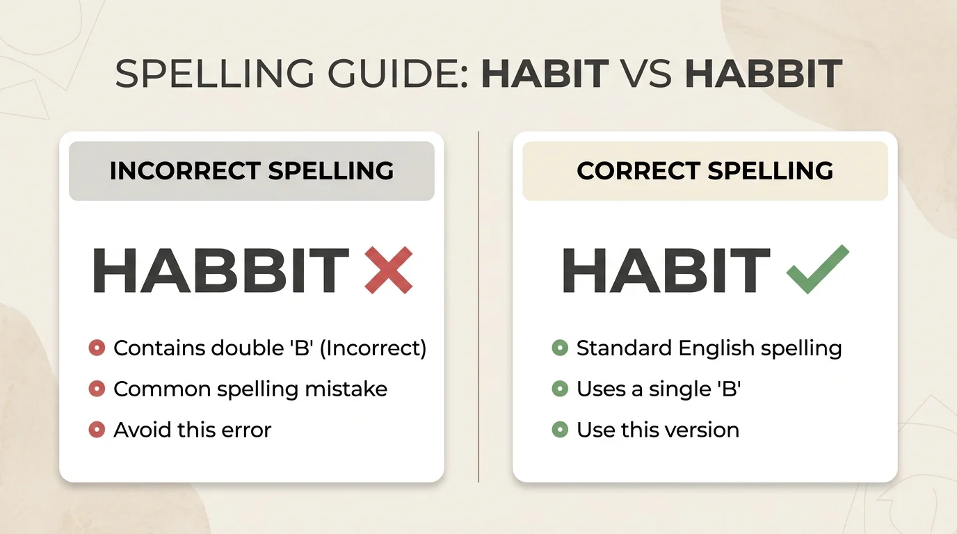 habbit vs habit