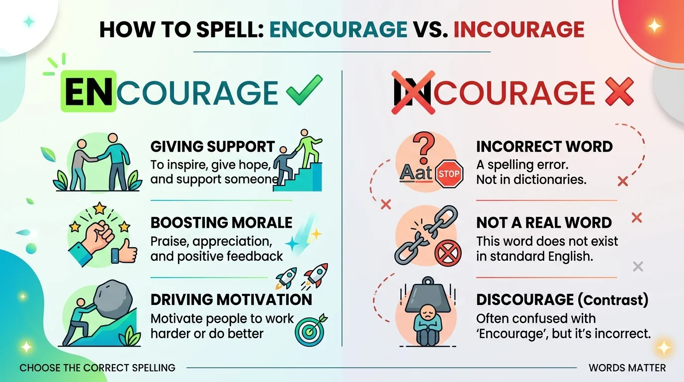 incourage vs encourage