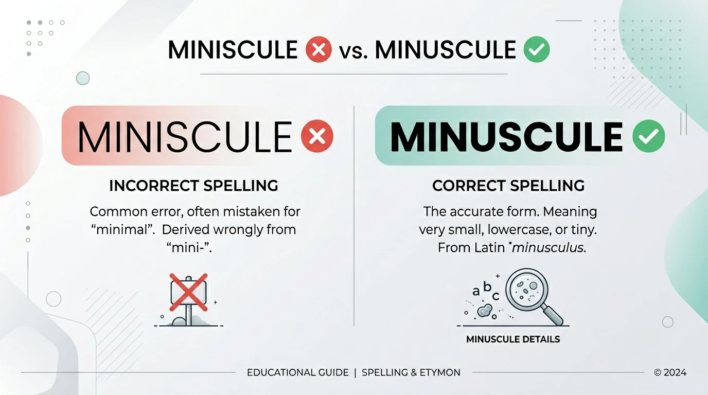 minuscule vs miniscule