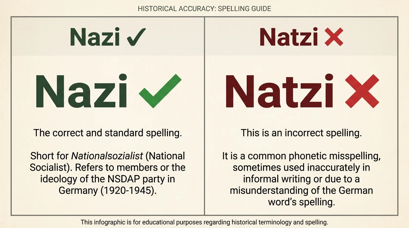 natzi vs nazi