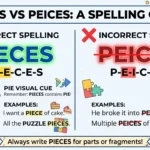peices vs pieces