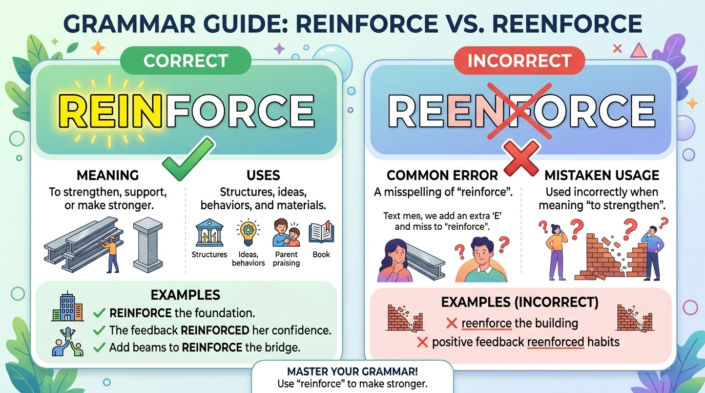 reinforce vs reenforce