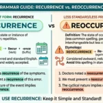 reoccurrence vs recurrence