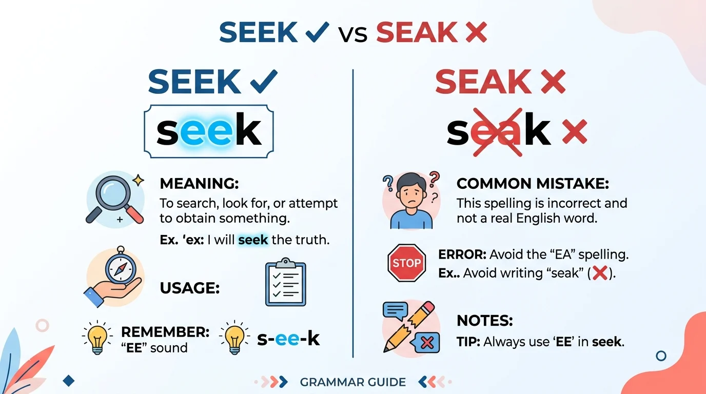 seak vs seek