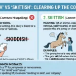 skiddish vs skittish