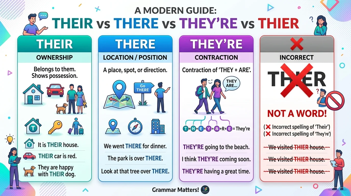 thier vs their vs there