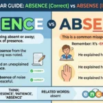 absence vs absense